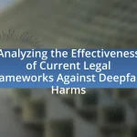 Analyzing the Effectiveness of Current Legal Frameworks Against Deepfake Harms