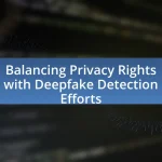 Balancing Privacy Rights with Deepfake Detection Efforts