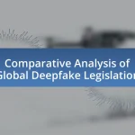 Comparative Analysis of Global Deepfake Legislation