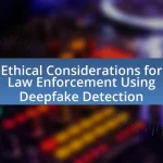 Ethical Considerations for Law Enforcement Using Deepfake Detection