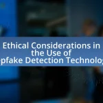 Ethical Considerations in the Use of Deepfake Detection Technologies