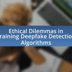 Ethical Dilemmas in Training Deepfake Detection Algorithms