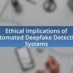 Ethical Implications of Automated Deepfake Detection Systems