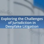 Exploring the Challenges of Jurisdiction in Deepfake Litigation