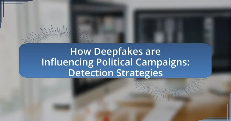 How Deepfakes are Influencing Political Campaigns: Detection Strategies