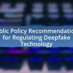 Public Policy Recommendations for Regulating Deepfake Technology
