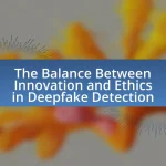 The Balance Between Innovation and Ethics in Deepfake Detection