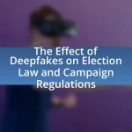 The Effect of Deepfakes on Election Law and Campaign Regulations