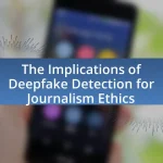 The Implications of Deepfake Detection for Journalism Ethics