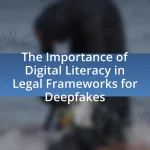 The Importance of Digital Literacy in Legal Frameworks for Deepfakes