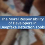 The Moral Responsibility of Developers in Deepfake Detection Tools