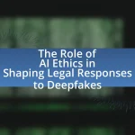 The Role of AI Ethics in Shaping Legal Responses to Deepfakes