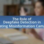 The Role of Deepfake Detection in Combating Misinformation Campaigns