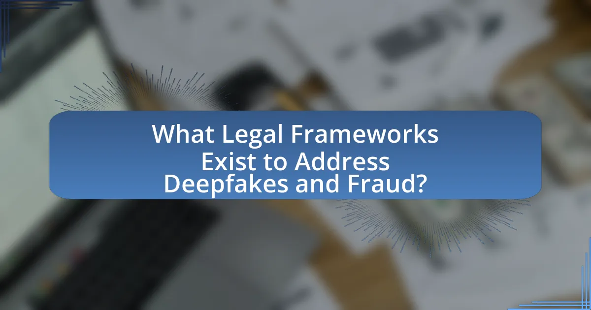 What Legal Frameworks Exist to Address Deepfakes and Fraud?