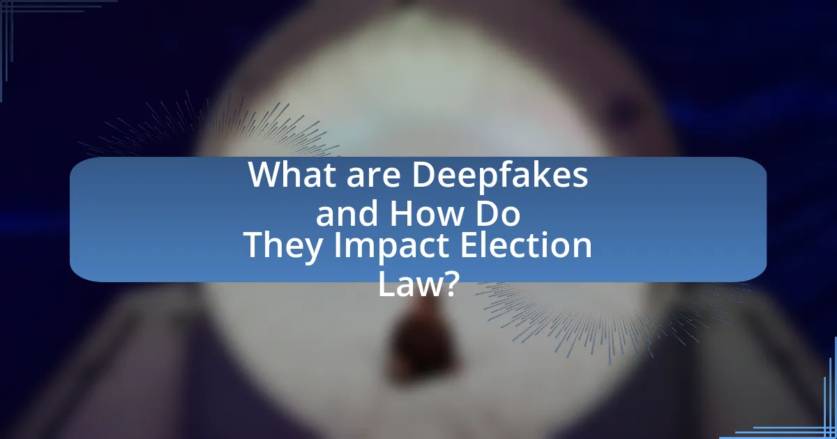 What are Deepfakes and How Do They Impact Election Law?